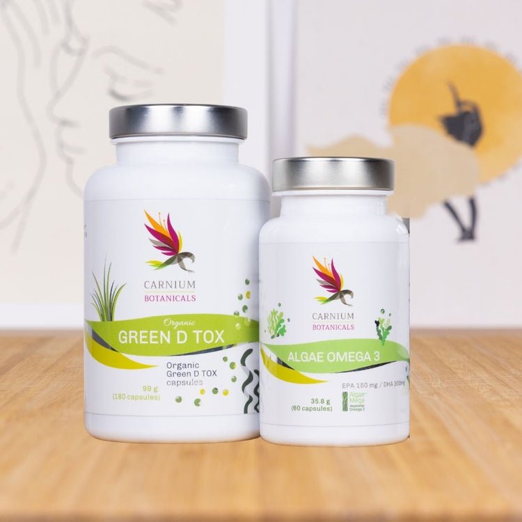 Supporto Detox MAXI: 2x GREEN DTOX + 2x ALGAE OMEGA 3 -20%